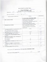 Паспорт качества Эмаль ХП-799 Паспорт качества Эмаль ХП-799
