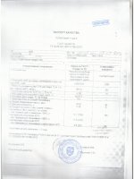 Паспорт качества Полиэфир 24К